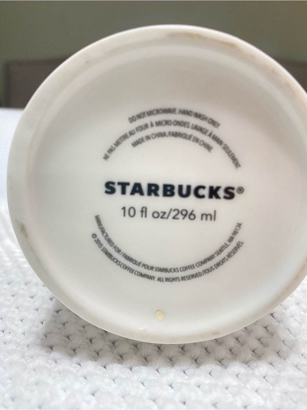 Starbucks White Ceramic Mug with Black Logo - Picture 2 of 6